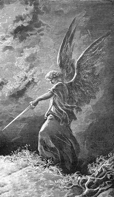 Paul Gustave Doré, Arte Occulta, Rennaissance Art, Gustave Dore, Art Study, 흑백 그림, Occult Art, Biblical Art, Arte Obscura