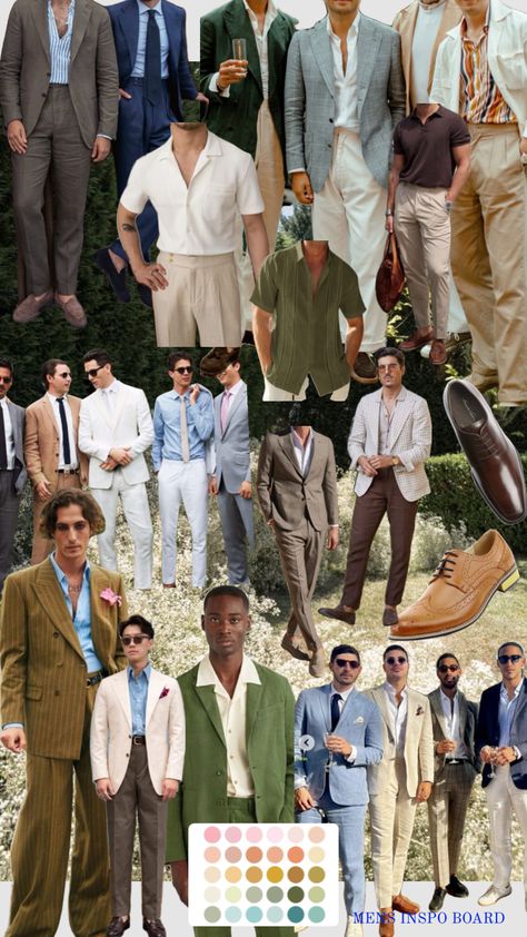 #weddingguestlook #weddinginspo Mens Wedding Reception Outfit Guest, Garden Wedding Men Outfit Guest, Garden Party Chic Outfit Men, Wedding Guests Outfits Men, Men Suit And Tie Outfits, Italian Wedding Attire, Men Wedding Guest Outfit Summer, Italy Wedding Guest Outfit Men, Men’s Wedding Guest Attire Spring Formal