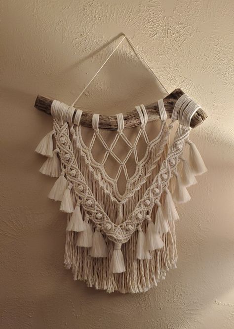 Southwest Macrame Wall Hanging, Macrame Sampler, Bohemian Macrame Crossbody Shoulder Bag, Woodland Macrame, Beachy Macrame Wall Hanging, Nifty Crafts, Macrame Tapestry, Makramee Diy, Diy Yarn Crafts