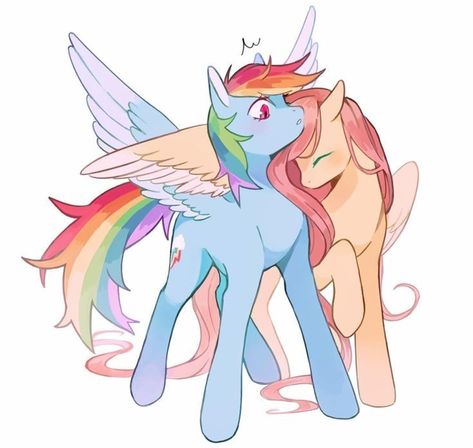 Rainbow Dash And Fluttershy, My Lil Pony, Mlp Fan Art, My Little Pony Comic, Mlp Equestria Girls, My Little Pony Drawing, My Little Pony Characters, Mlp Pony, My Little Pony Pictures