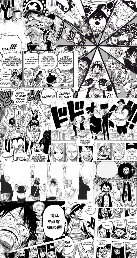 One Piece Comics Wallpaper, One Piece Manga Background, One Piece Comic Wallpaper, Manga Collage Wallpaper, Luffy Manga, Anime Collage, One Piece Wallpaper, Anime Wallpaper 1920x1080, One Piece Cartoon