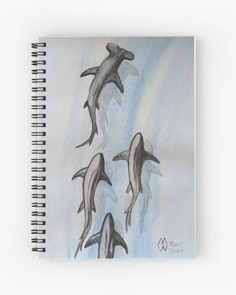 This is my 6” x 9” watercolor painting titled "Shark Shadows" of a hammerhead shark and other sharks with their shadows shown while lurking in the sea   I appreciate your feedback and sharing my art with others.  prints/products:  https://www.redbubble.com/shop/ap/164067766   . . . #mattstarrfineart #artistic #paintings #artforsale #artist #myart #dailyart #artlover #artwork #artoftheday #gift #giftideas #tshirts #homedecor  #shark #sharks #hammerhead #hammerheads #fish #sea #ocean #jaw... Hammerhead Painting, Hammer Heads, Fish Sea, Hammer Head, Hammerhead Shark, Sea Ocean, Daily Art, Sharks, Art Day