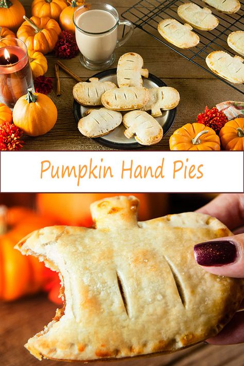 Thanksgiving Recipes Dessert Pies, Pumpkin Hand Pies, Fall Aesthetic Pictures, Hand Pie Recipes, Power Breakfast, Pie Pops, Homemade Pumpkin Pie, Pop Tart, Thanksgiving Food Desserts