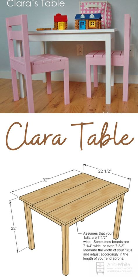 Kids Wood Table And Chairs, Toddler Table And Chairs Diy, Diy Toddler Table And Chairs, Kids Table Diy, Diy Kids Table And Chairs, Teddy Bedroom, Diy Kids Art Table, Childrens Play Table, Pallet Wardrobe