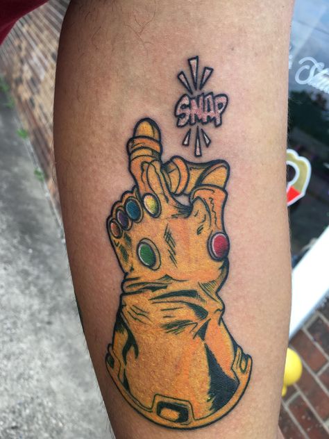 Infinity Gauntlet on my left inner bicep done yesterday evening by Tyler Bush of General Lees Tattoo in Radcliff KY USA Vision Tattoo Marvel, Infinity Gauntlet Tattoo, Thanos Tattoo, Thanos Gauntlet Tattoo, Thanos Hand Tattoo, Thanos Gauntlet Drawing, Guardians Of The Galaxy Tattoo Sleeve, Super Hero Tattoos, Hero Tattoo