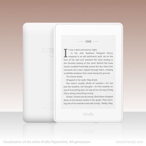 😍😍😍 White Kindle Paperwhite❗️ No, it's only a visualization, but the actual white variant may arrive sooner than you think