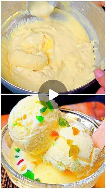 Shaheen Syed on Instagram: "Homemade Custard Ice Cream Without Whipping cream | summer special recipe

#icecream #custard #vanillacustard #custardicecream #summerspecialrecipe #shaheensyed #dessert #sweet #recipe  #homemadeicecream

Ingredients 
1/2 litre milk
4 tsp vanilla custard powder
1/2 cup sugar
1/4 tsp vanilla essence 
Tutti fruitti 
250 ml fresh cream" Homemade Custard Ice Cream, Milk Deserts, Custard Powder Recipes, Custard Ice Cream Recipe, Custard Ice Cream, Homemade Custard, Custard Powder, Sweet Recipe, Custard Recipes