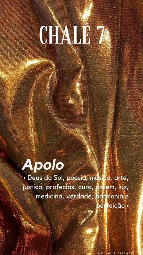 Imagem de um tecido dourado a fim de representar Apolo, Deus do Sol na mitologia grega. O pin foi feito para amantes de Percy Jackson ou adoradores da mitologia grega que se identificam com um deus. Apolo Wallpapers, Apolo Aesthetic, Apollo Aesthetic, Apollo Greek, Apollo Cabin, Cabin 7, Greek Heroes, Black Royalty, Camp Half Blood