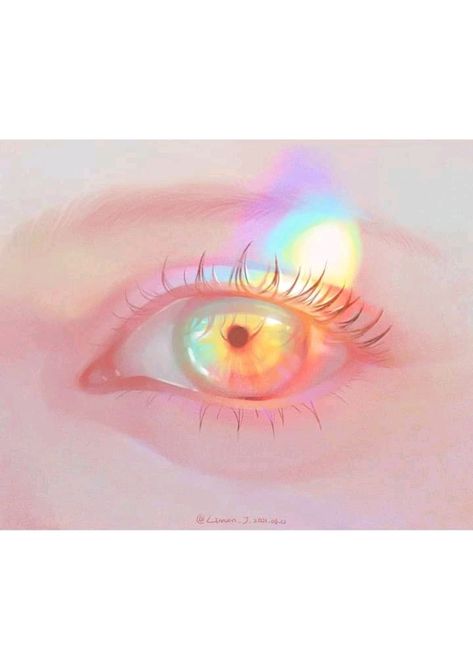 Rainbow Eyes, Eyes Artwork, Ethereal Art, Dreamy Art, Anime Eyes, Eye Art, Beautiful Fantasy Art, Eye Drawing, Art Reference Poses