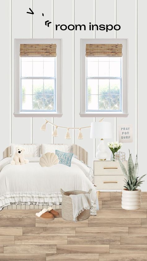 Coastal Granddaughter Room, Bedroom Pieces, Costal Granddaughter, College House, Coastal Granddaughter, Room Makeover Bedroom, Room Inspiration Bedroom, Bedroom Themes, Bedroom Inspo