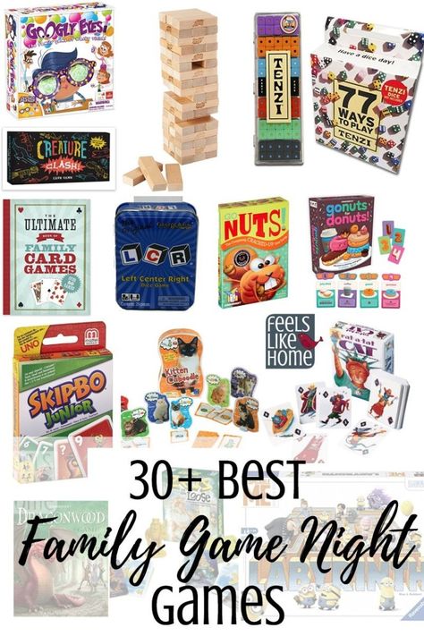 Card Games For Families, Dice Games For Adults, Game Night Gift Basket, Best Family Games, Campground Activities, Road Schooling, Game Night Board, Game Basket, Fundraiser Baskets