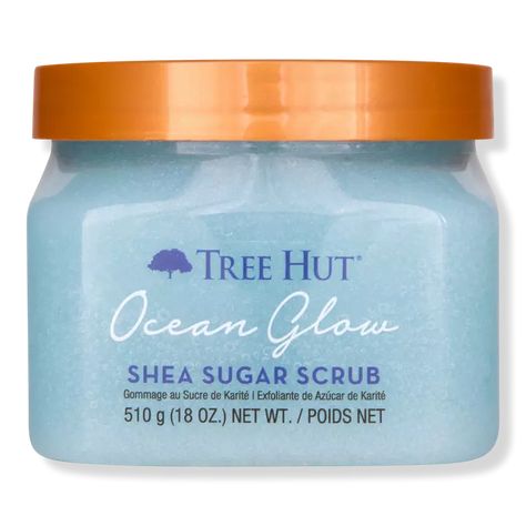 Ocean Glow Hydrating Sugar Scrub - Tree Hut | Ulta Beauty Shea Sugar Scrub, Sephora Skin Care, Exfoliating Body Scrub, Sugar Body Scrub, Sugar Body, Pretty Skin Care, Skin Care Items, Body Care Routine, Tree Hut