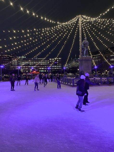 Winter Ice Skating Aesthetic, Christmas Ice Skating Aesthetic, Winter In Sweden Aesthetic, Stockholm Sweden Winter, Stockholm Winter Aesthetic, Winter In Stockholm, Stockholm In Winter, Stockholm Aesthetic Winter, School Christmas Aesthetic