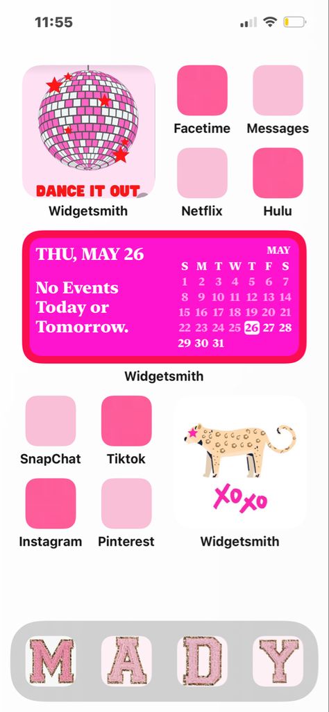 Pink preppy pretty red Preppy Calendar, Widget Homescreen, Pink Widget, Ios Layout, Preppy Pink, Iphone Homescreen, Dance It Out, Phone Ideas, Mac Wallpaper