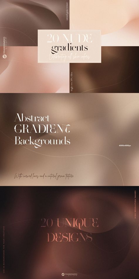 https://www.behance.net/gallery/113334385/Nude-Gradient-Textured-Backgrounds? Packaging Stationery, Texture Gradient, Cmf Design, Lovely Poster, Stationery Packaging, Skin Colors, Digital Texture, Gradient Design, I Am So Happy