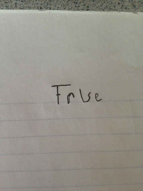 And this visionary who has found a foolproof response to any "true or false" question. | 23 Kids Who Are Way Too Smart For School True Or False Questions, Funny Test, Am Bored, True Or False, True False, Totally Me, Cool Stuff, Bones Funny, Funny Photos