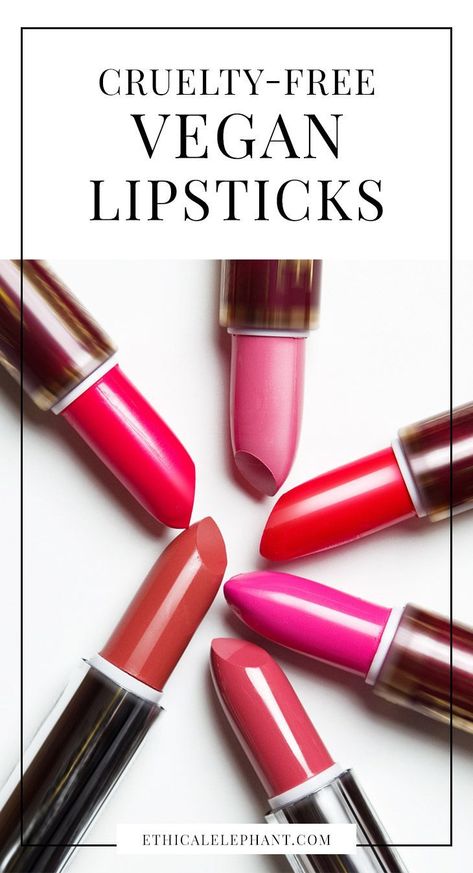 List of cruelty-free and vegan lipsticks that do not test on animals and do not contain any animal-derived ingredients! Best Organic Makeup, Vegan Lipstick, French Beauty Secrets, Vegan Cosmetics, Cruelty Free Cosmetics, Cruelty Free Brands, Beauty Tips For Skin, Organic Makeup, Cruelty Free Skin Care