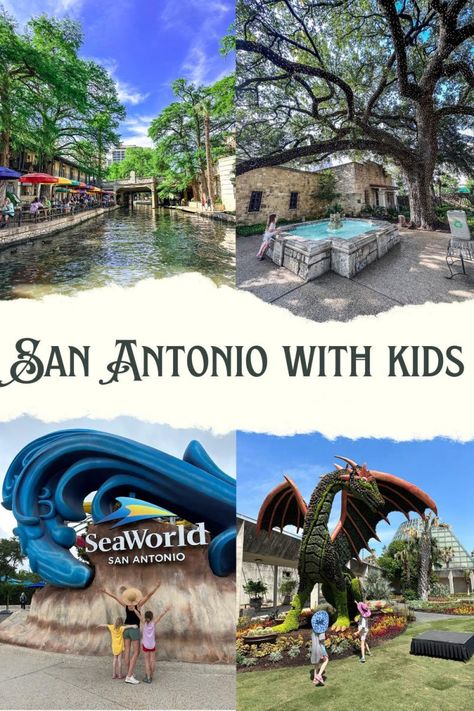 San Antonio with Kids San Antonio Texas With Kids, San Antonio With Kids, Things To Do In San Antonio Texas, San Antonio Things To Do, San Antonio Restaurants, Family Vacations In Texas, San Antonio Vacation, Spring Break Kids, San Antonio Riverwalk