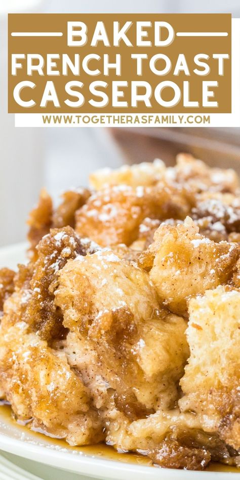 Quick French Toast, Easy French Toast Casserole, Sweet Breakfast Casserole, Overnight French Toast Recipe, Breakfast Casserole French Toast, Easy French Toast, French Toast Casserole Easy, Baked French Toast Casserole, French Toast Casserole Overnight