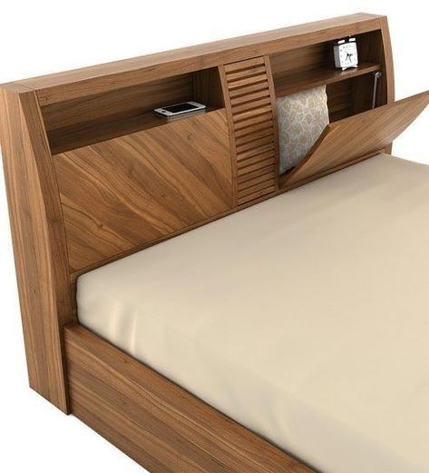 Modern Bedroom Wardrobe Design, Bedroom Wardrobe Design Ideas, Bed Frames Ideas, Wooden Bed With Storage, Modern Bedroom Wardrobe, Wardrobe Design Ideas, Bed Headboard Storage, Bed Back Design, Bedroom Wardrobe Design