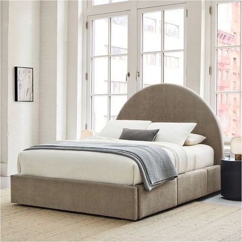 Modern Bedroom Furniture | West Elm King Size Storage Bed, Mid Century Storage, West Elm Bedding, Matching Nightstands, Platform Bed With Storage, Bed With Storage, Solid Wood Bed, Bed Frame With Storage, Modern Bedroom Furniture