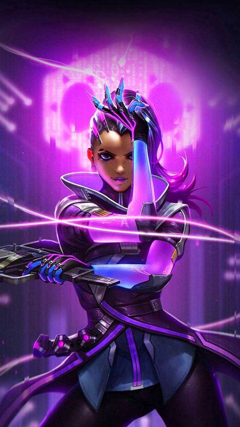 Iphone Illustration, Iphone 8 Wallpaper, Hero Illustration, Sombra Overwatch, Ipad Mini Wallpaper, Ghost Rider Wallpaper, Overwatch Reaper, Art Girl Aesthetic, Purple Games