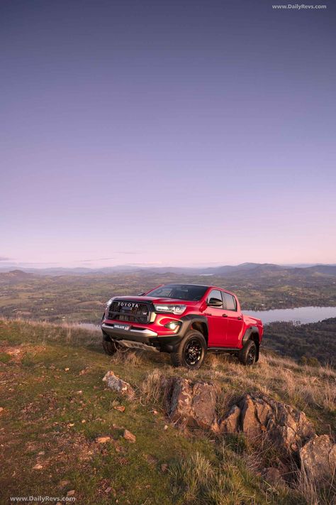 2023 Toyota HiLux GR Sport Feverish Red | DailyRevs.com Toyota Hilux Gr Sport 2023, Hilux Gr Sport, Toyota Hilux, Hd Photos, The Details, Toyota, Cars, Vehicles, Red