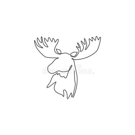 Moose Outline Drawing, Minimalist Moose Tattoo, Small Alaska Tattoo, Fine Line Moose Tattoo, Moose Line Tattoo, Cute Moose Tattoo, Montana Inspired Tattoos, Moose Outline Tattoo, Moose Antlers Tattoo