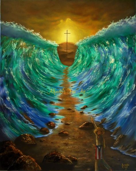 Easy Christian Canvas Painting, Godly Paintings Canvas, Gospel Painting Ideas, Christian Artwork Ideas, Simple Christian Painting Ideas, Jesus Painting Ideas, Christian Painting Ideas Easy, Painting Ideas Christian, Bible Painting Ideas