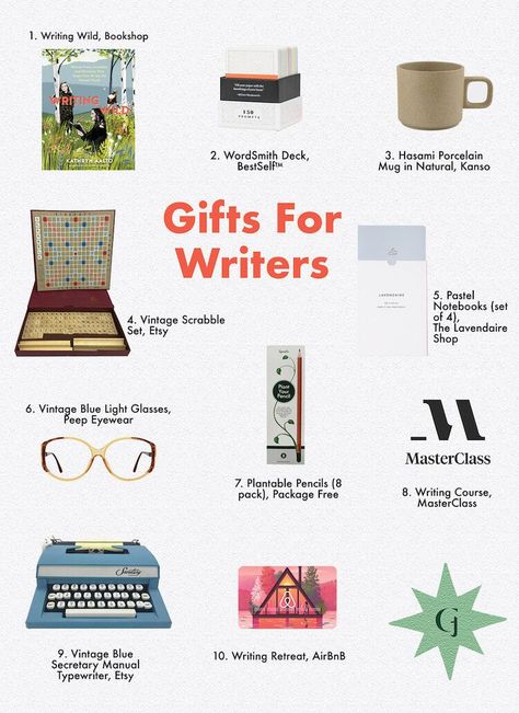 Gifts For Aesthetic People, Academia Gift Ideas, Female Writer Aesthetic, Girlfriend Present Ideas, Thoughtful Gifts For Best Friends, Book Writer Aesthetic, Writers Aesthetic, Personal Gift Ideas, Writer Academia