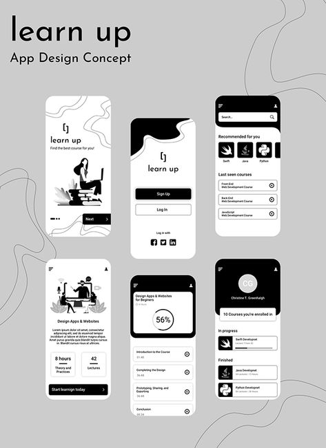 Mona Redesign, Creative App Design, App Wireframe, Application Ui Design, Desain Ux, To Do App, Mobil Design, Interaktives Design, Ux Design Principles