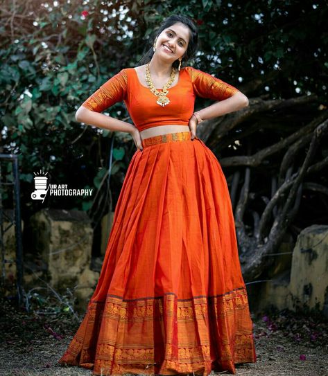 Pattupavada For Women, Kerala Style Skirt And Top, Long Skirt Top Designs, Gown Dress Party Wear, Onam Outfits, Latest Bridal Lehenga Designs, Long Skirt And Top, Simple Frock Design, Bridal Lehenga Designs