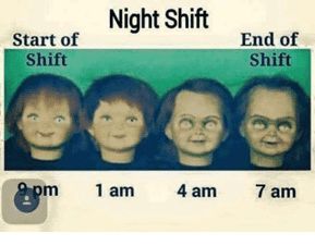 Night Nurse Humor, Night Shift Nurse Humor, Night Shift Problems, Cna Humor, Night Shift Humor, Nurse Pics, Hospital Humor, Nursing Fun, Nurse Jokes