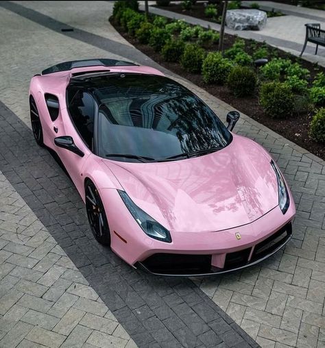 Pink Ferrari, Girly Car, Car Classic, Ferrari Car, Classy Cars, Fancy Cars, Pretty Cars, Ferrari 458, Pink Sports