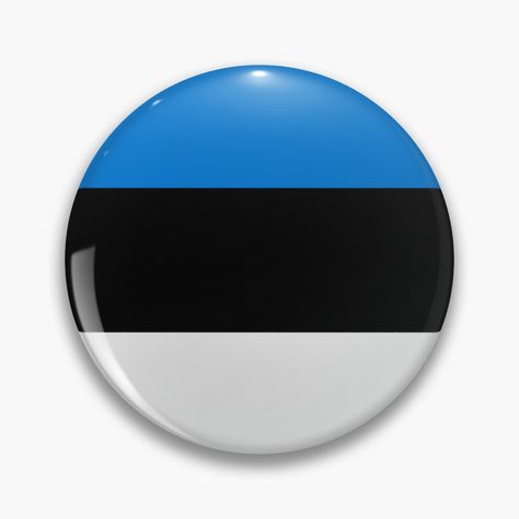 Get my art printed on awesome products. Support me at Redbubble #RBandME: https://www.redbubble.com/i/pin/Flag-of-Estonia-by-Alma-Studio/111099374.NP9QY?asc=u Estonia Countryball, Estonia Souvenirs, Catalonia Flag, Flag Somalia 🇸🇴, Estonia Flag, Button Pins, Estonia, Buttons Pinback, Top Artists