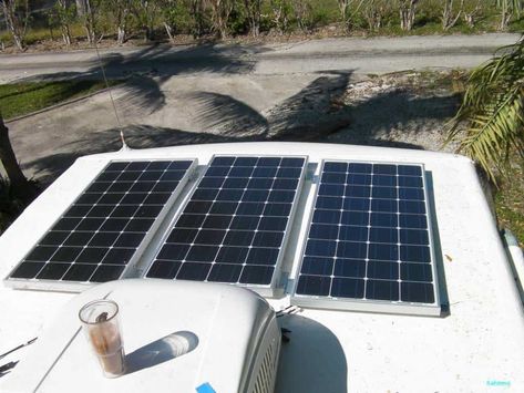 Rv Solar Power System, Rv Cooking, Rv Solar Panels, Rv Solar Power, Charter Bus, Gmc Motorhome, Portable Solar Power, Rv Solar, Caravan Renovation