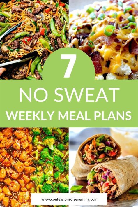 Discover stress-free weekly meal plans for families! Quick, healthy recipes everyone will love. Weeknight Dinner Healthy Families, Family Healthy Meal Planning, Simple Week Meal Plan, Meal Prep Family Dinners Healthy Recipes, Planning Weekly Meals, Dinners For The Week Planning, Easy Meal Planning For The Week, Weekly Family Dinner Plan, 7 Day Healthy Meal Plan On A Budget