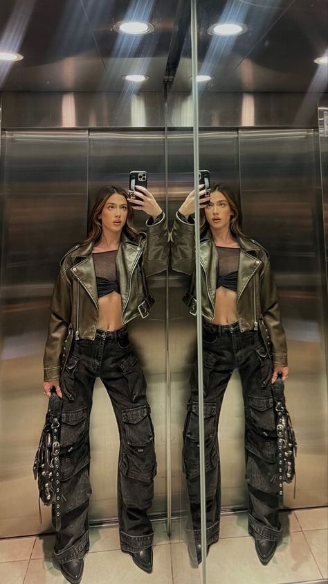 Rockstar Themed Outfit, Stile Kylie Jenner, Tomboy Femme, Ig Aesthetic, Fashion Mom, Fest Outfits, Fiesta Outfit, Tiktok Fashion, Fits Clothes