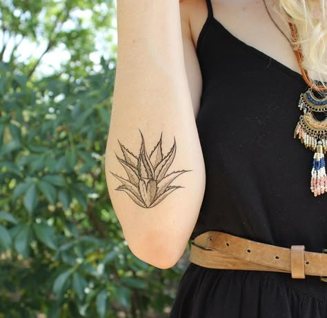 Aloe Vera Plant Tattoo, Desert Plant Tattoo, Century Plant Tattoo, Aloe Plant Tattoo, Agave Plant Tattoo, Desert Flower Tattoo, Yucca Tattoo, Aloe Vera Tattoo, Sedona Tattoo