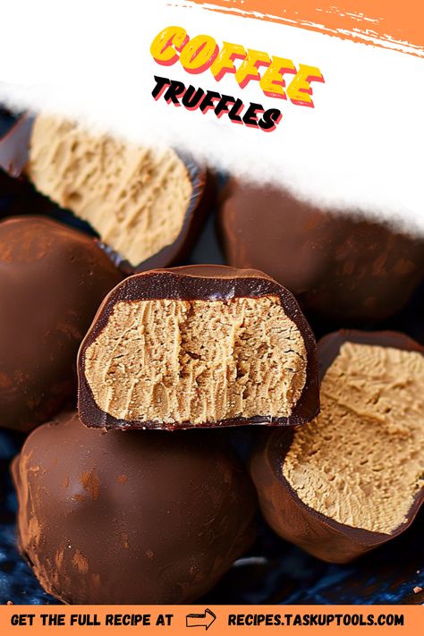 Indulge in the rich, decadent world of coffee truffles with this easy-to-follow recipe. Perfectly blending the bold flavor of coffee with smooth chocolate, these delightful treats make for an exquisite dessert or a thoughtful gift. Whether you're a coffee lover or simply looking to elevate your sweet tooth, these truffles are sure to impress. Discover tips for customizing your flavor profiles and presentation ideas to take your coffee truffles to the next level. Pin this recipe for a delicious gourmet experience that will awaken your Coffee Mousse Truffles, Pina Colada Truffles, Coffee Truffles Easy, Booze Truffles, Espresso Truffles Recipe, Coffee Truffles Recipe, Toffee Truffles, Coffee Truffles, French Truffles