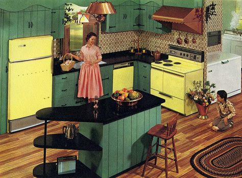 Hotpoint appliance 1960 60s Interior, 70s House, 70s Interior, 1970s Home, Retro Interior Design, 70s Home, 70s Home Decor, 70s Decor, Casa Vintage