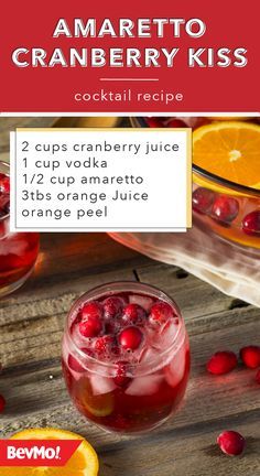 200 Booze ideas in 2022 | yummy drinks, fun drinks, cocktail drinks Aperitif Cocktails, Kiss Cocktail, Christmas Meal, Liquor Drinks, Boozy Drinks, Mixed Drinks Recipes, Cocktail Drinks Recipes, Fresh Cranberries, Punch Recipes