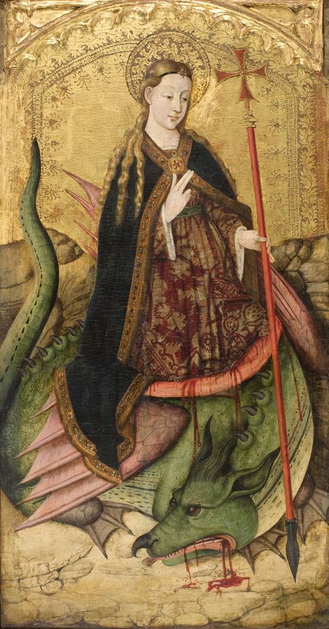 Saint Margaret | Museu Nacional d'Art de Catalunya Saint Margaret, Google Art Project, Medieval Paintings, St Margaret, Historical Art, Medieval Art, A Dragon, Religious Art, Art Google