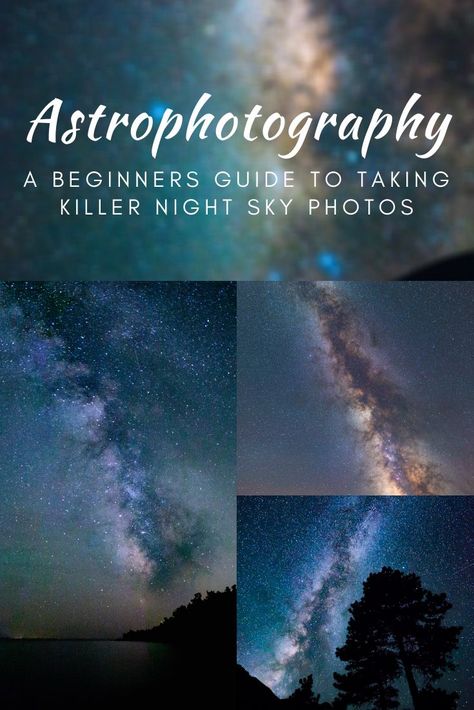 Do you want to take pretty photos of the night sky? We’ve out together a complete guide to astrophotography for beginners that will have you taking some pretty epic shots of the milky way in no time! #nightsky #milkyway #travelphotography #astrophotography | How to take photos of the stars, how to do astrophotography, how to take photos of the milky way, is astrophotography hard? Photography Basics, Astrophotography Tutorial, Milky Way Photography, Manual Photography, Photography Settings, Night Sky Photography, Star Photography, Travel Photography Tips, Photography Guide