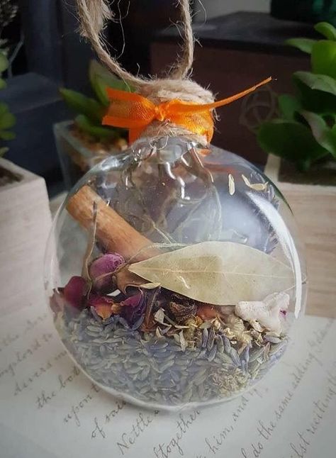 Yule spell Ornaments | Pagans & Witches Amino New Home Blessing, Witch Yule, Goddess Garden, Herbal Witch, Witch Balls, Witch Ball, Home Blessing, Pagan Crafts, Eclectic Witch