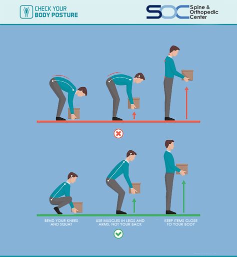 Proper Body Mechanics, Better Posture Exercises, Health And Safety Poster, Body Mechanics, Safety Posters, Spine Health, Step Workout, Medical Careers, Proper Posture