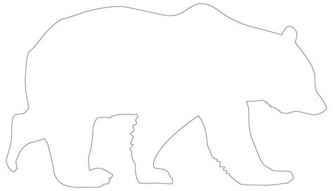 Bear Outline - 18 Exciting Outlines of Printable Bears Bear Template Free Printable, Bear Mask Template, Bear Line Drawing, Polar Bear Outline, Bear Face Paint, Teddy Bear Outline, Teddy Bear Template, Wired Art, Bear Face Drawing