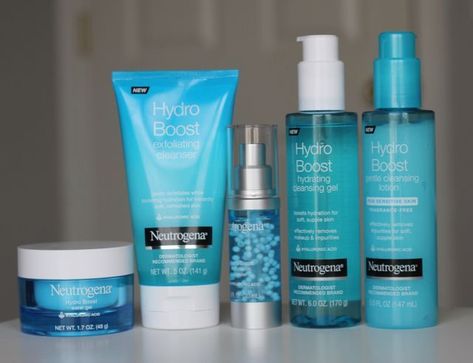 Neutrogena Skin Care, Skincare Routine For Dry Skin, Routine For Dry Skin, Organic Skin Care Brands, Alat Makeup, Hydro Boost, Neutrogena Hydro Boost, Dry Skin Care, Skin Care Brands