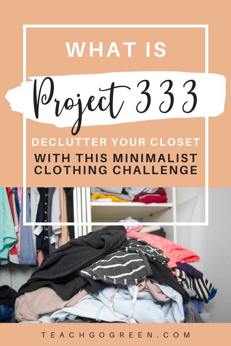 Have you ever heard of the Project 333 minimalist clothing challenge? This challenge encourages reducing your closet, but also shifting your mindset about how you think about the clothing you own. I can’t remember a time when my closet wasn’t overfilled and completely chaotic. Head over to Teach Go Green to read more about Project 333 and how I’m doing on the challenge so far. closet organization, closet declutter, closet declutter tips, minimalist living, minimalist clothing 333 Clothes Challenge, Clothing Challenge, Closet Declutter, Organization Challenge, Declutter Your Closet, Conscious Clothing, Declutter Closet, Minimalist Living Room Ideas, Project 333