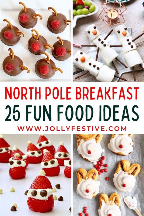 Christmas Breakfast Snack Ideas, Christmas Brunch Snack Ideas, Christmas Theme Breakfast Kids, Fun Christmas Morning Breakfast, Fun Christmas Lunches For Kids, Holiday Breakfast Ideas For Kids, North Pole Breakfast Elf On The Shelf, Elf On The Shelf North Pole Breakfast, Toddler Christmas Breakfast